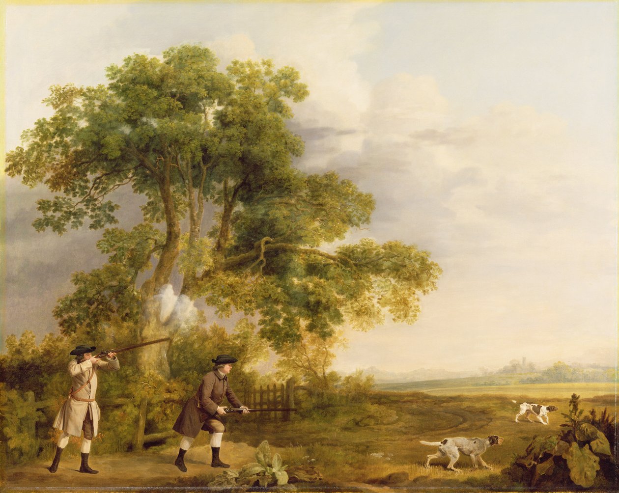 Two Gentlemen Shooting by George Stubbs