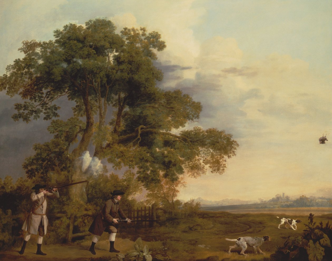 Two Gentlemen Shooting by George Stubbs
