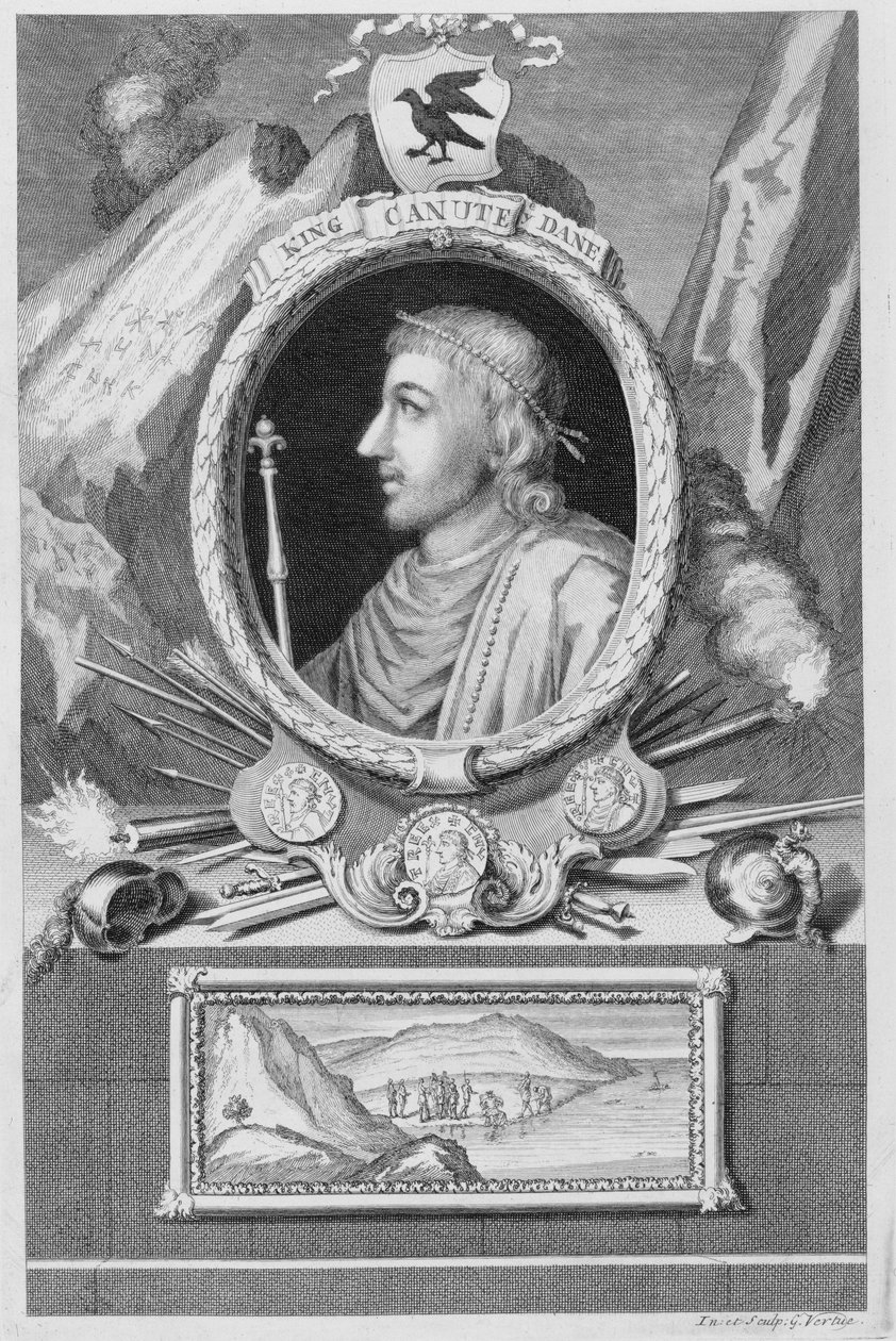 Canute the Great, King of England, Denmark and Norway by George Vertue