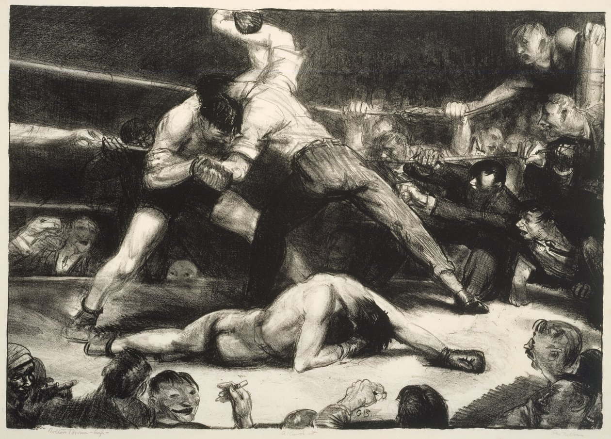 A Knock-Out, 1921 by George Wesley Bellows