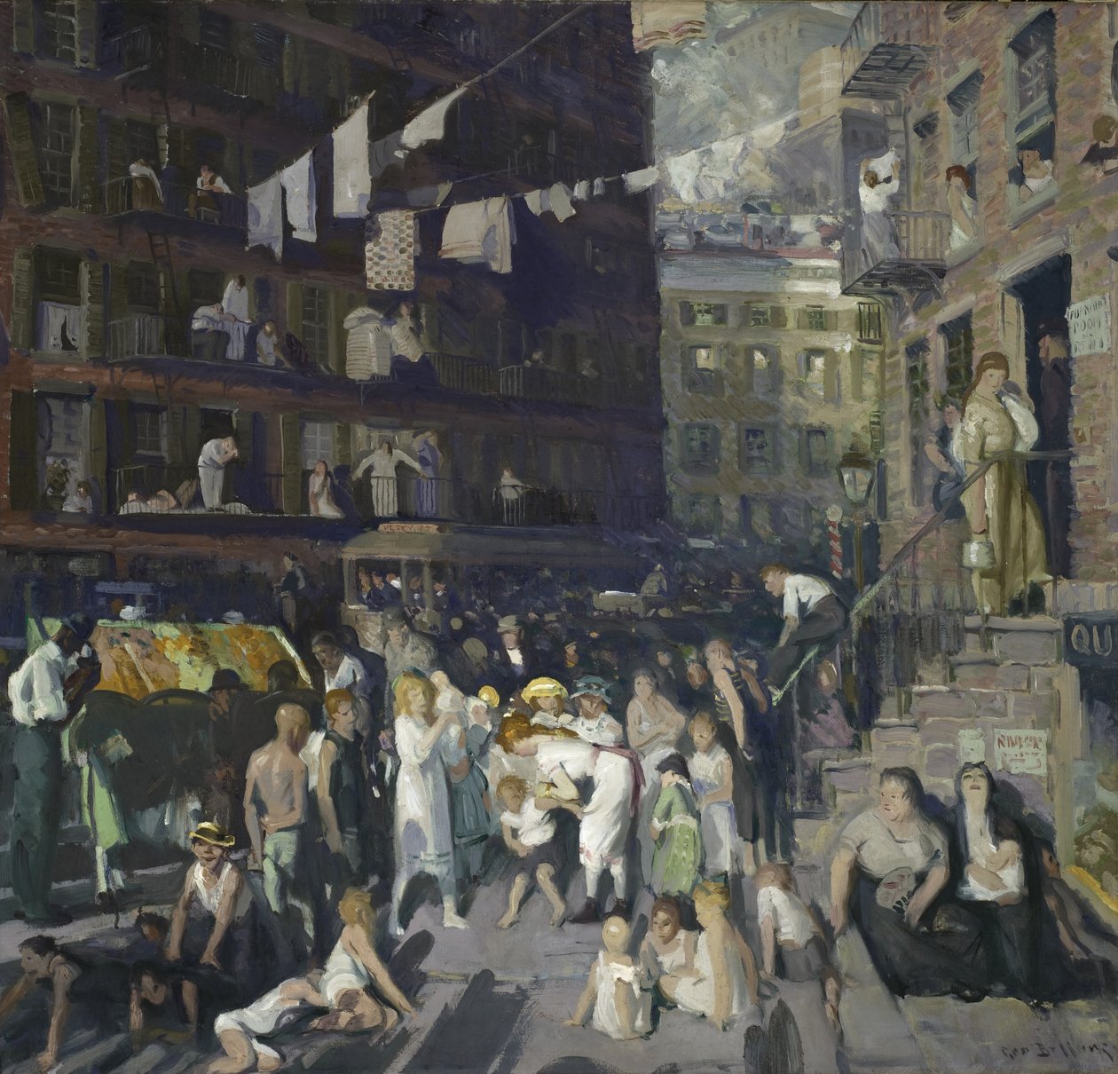 Cliff Dwellers, 1913 by George Wesley Bellows