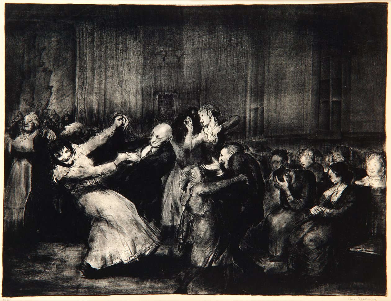 Dance in a Madhouse, 1917 by George Wesley Bellows