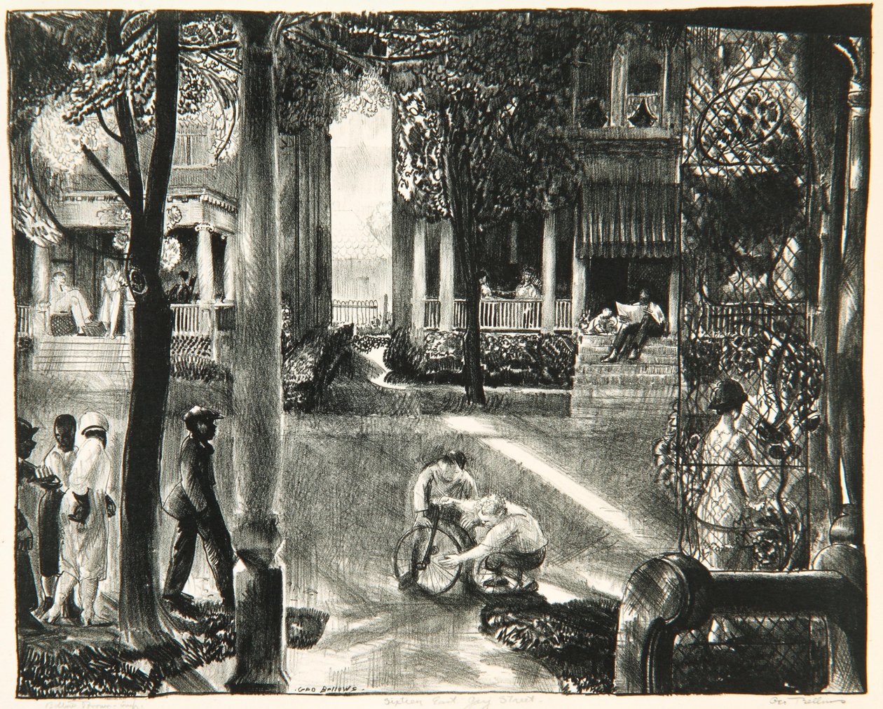 Sixteen East Gay Street by George Wesley Bellows