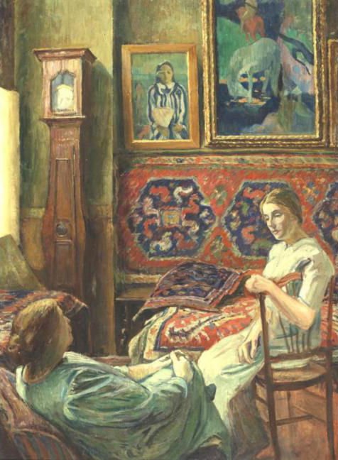 Conversation in the Atelier at Corneilla-de-Conflent by George Daniel de Monfreid