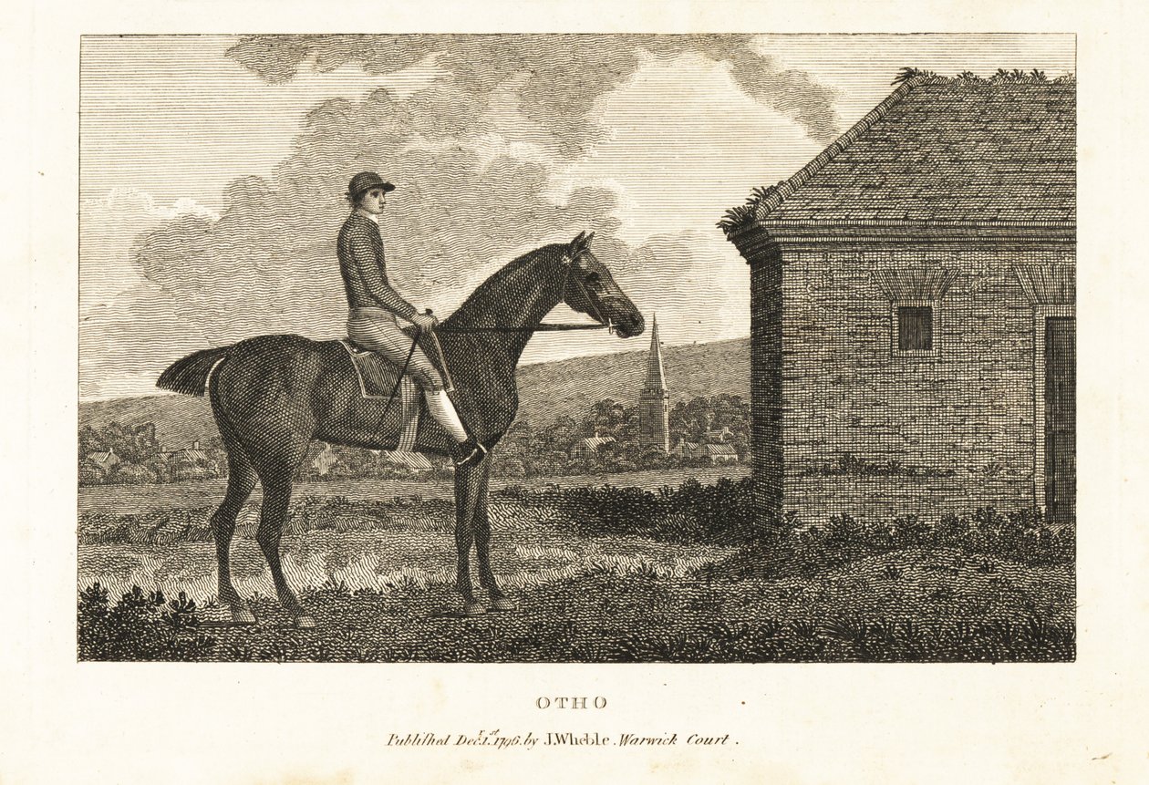 Portrait of the thoroughbred racehorse Otho by George (after) Stubbs