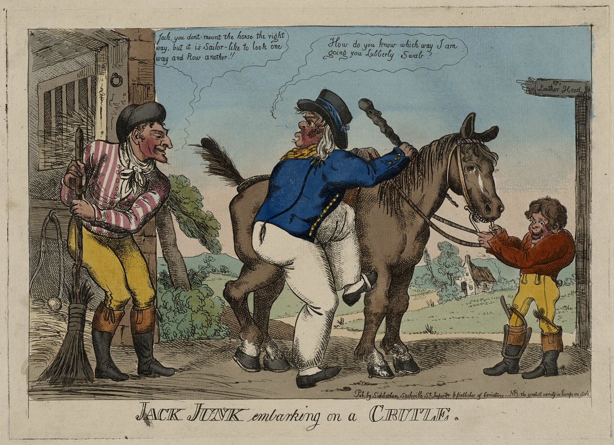 Jack Junk Embarking on a Cruise by George (attr. to) Cruikshank