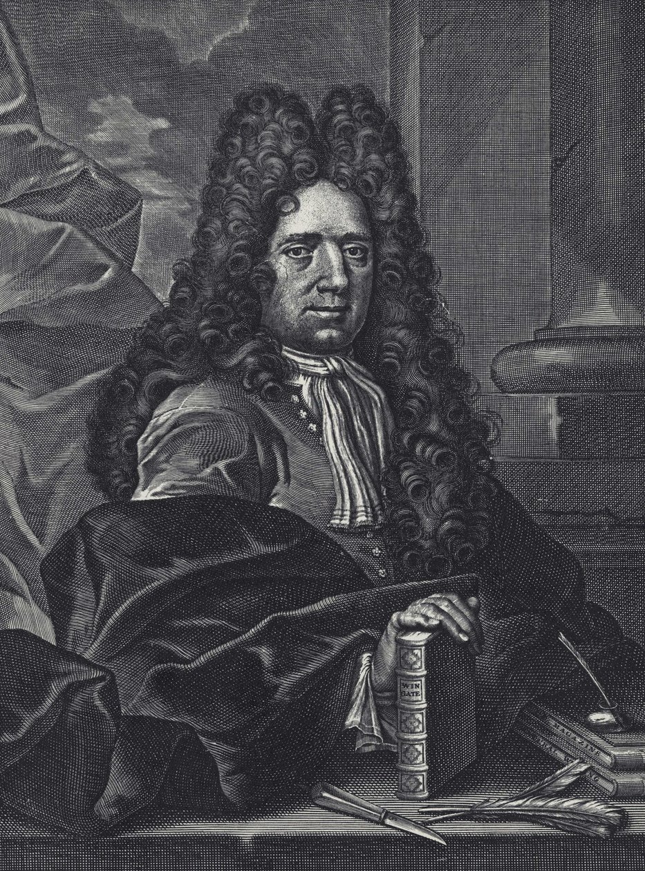 Portrait of George Shelley, English calligrapher of the 18th century by George (c.1706–71) Bickham