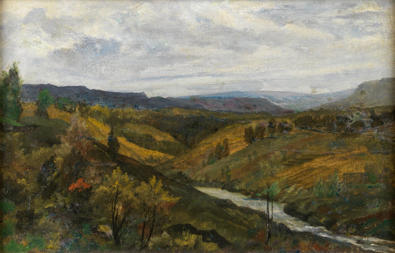 Landscape by George 9th Earl of Carlisle (attr.to) Howard