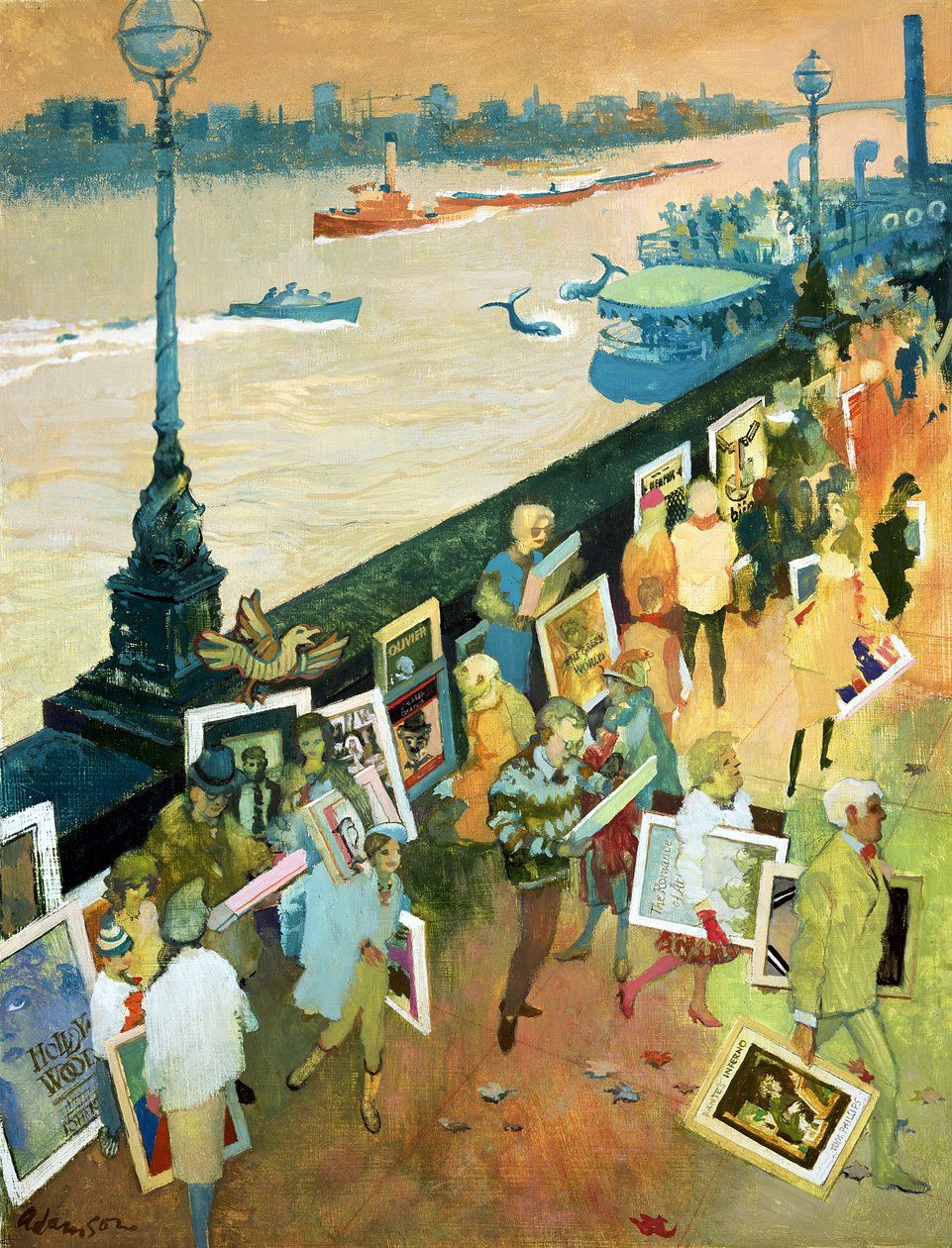 Thames Embankment, front cover of Undercover magazine, published December 1985 by George Adamson