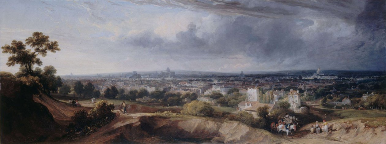 Paris, seen from the heights of Montmartre by George Arnald