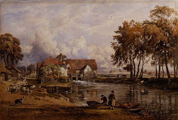 Streatley Mill: On the Thames by George Arthur Fripp