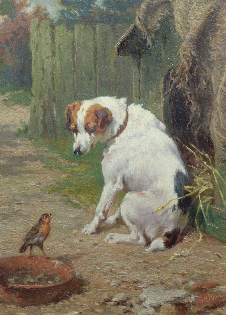 A Welcome Visitor by George Augustus Holmes