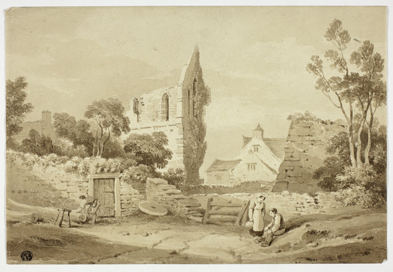 Wenlock Abbey, Shropshire by George Augustus Holmes