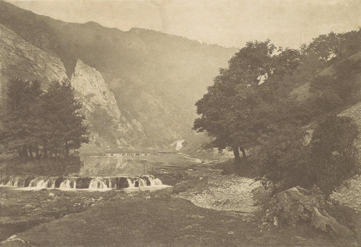 Entrance to Dove Dale, Derbyshire by George Bankart