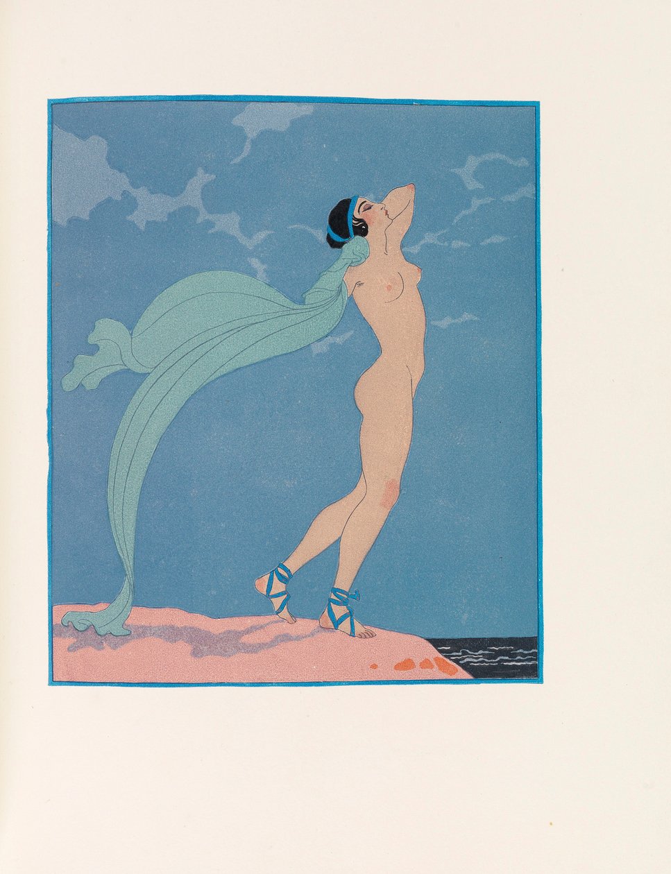 Illustration for The Songs of Bilitis by Pierre Louÿs, 1922 by George Barbier