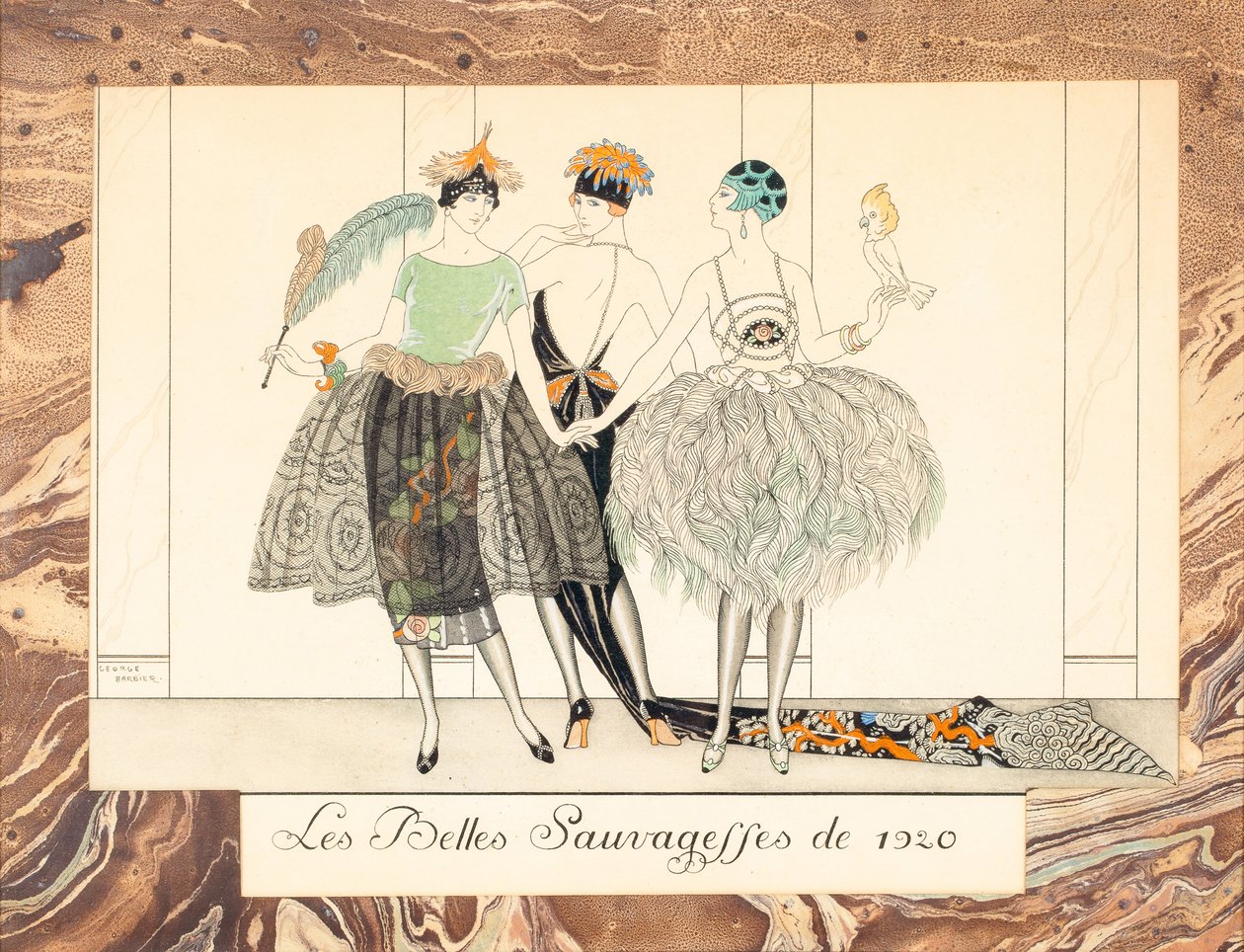 The Beautiful Savages of 1920, from Le Bonheur du Jour ou, Les Graces à la Mode by George Barbier