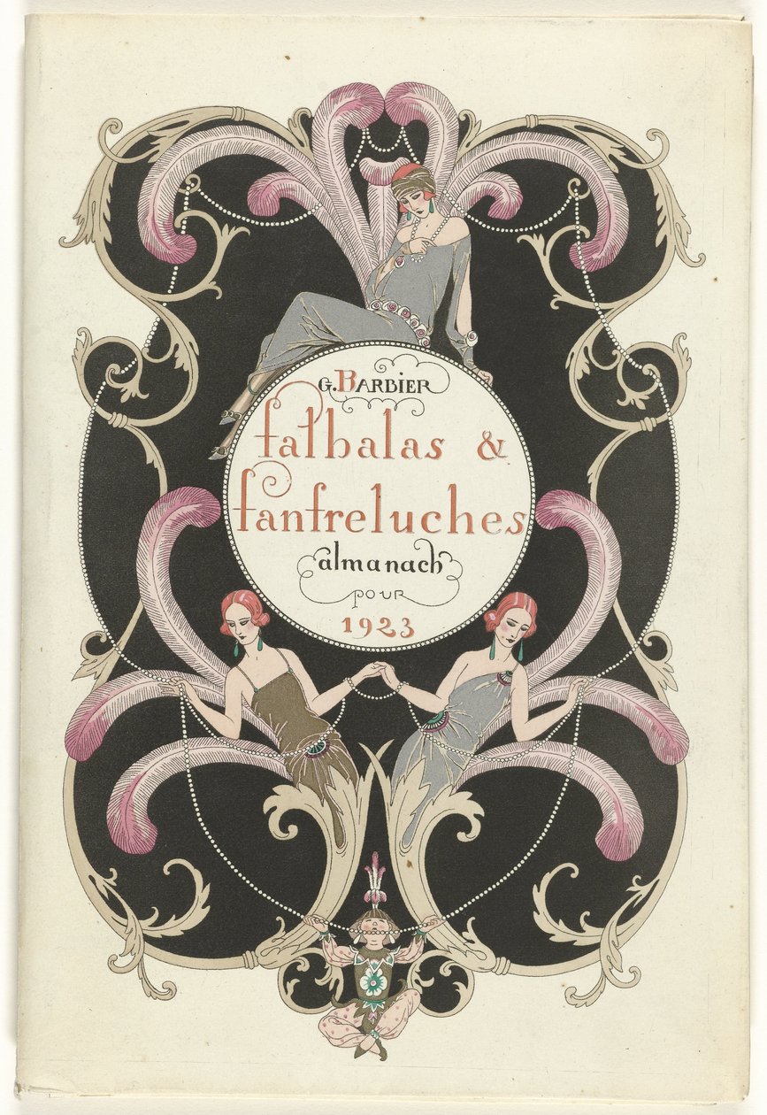 The Fashion Magazine as Temptress (title on object: Falbalas et Fanfreluches, Almanach des Modes présentes, passées & futures pour 1923, 2e année) by George Barbier