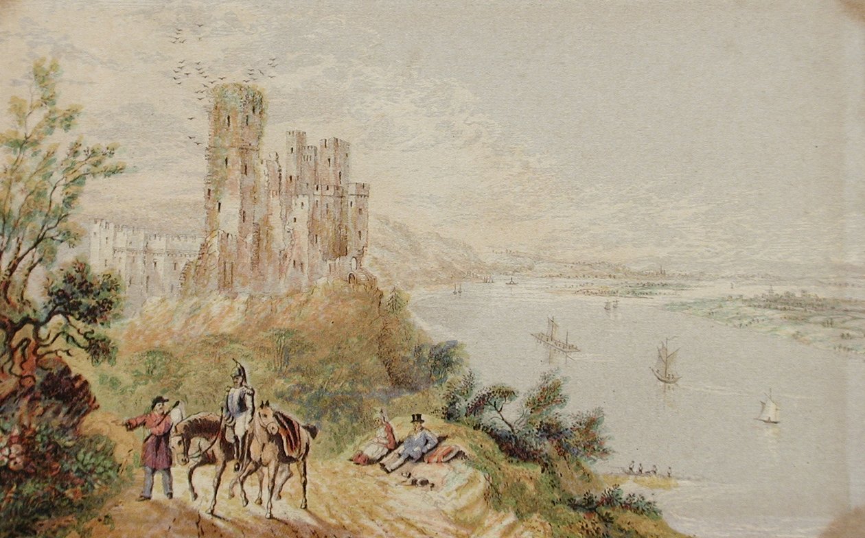 Stolzenfels on the Rhine by George Baxter