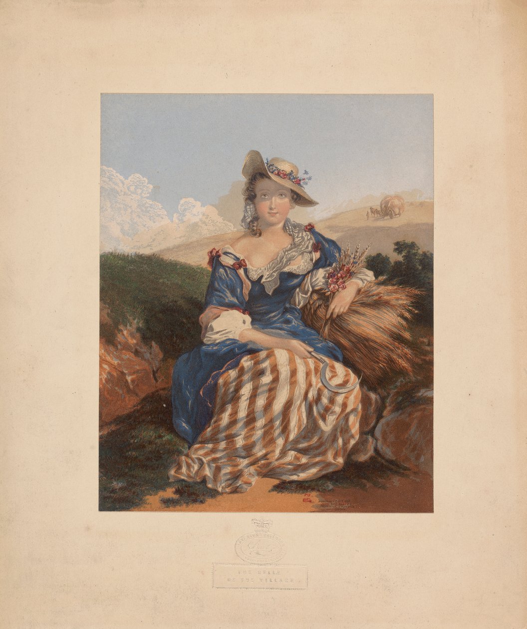 The Belle of the Village by George Baxter