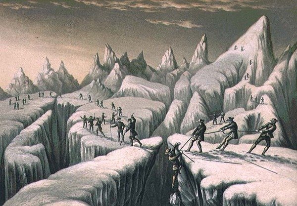 The Glacier du Tacconnay by George Baxter
