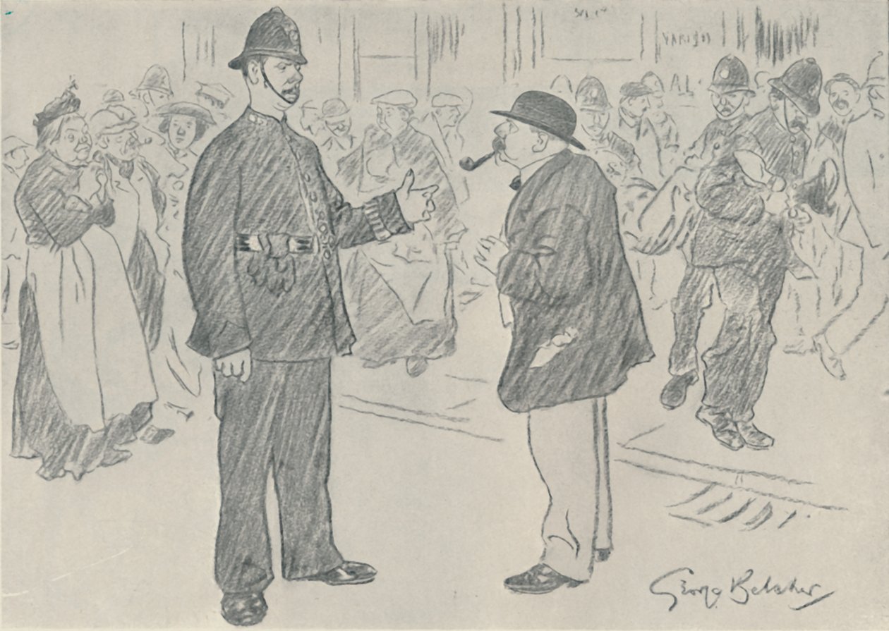 Police and the People, 1920 by George Belcher