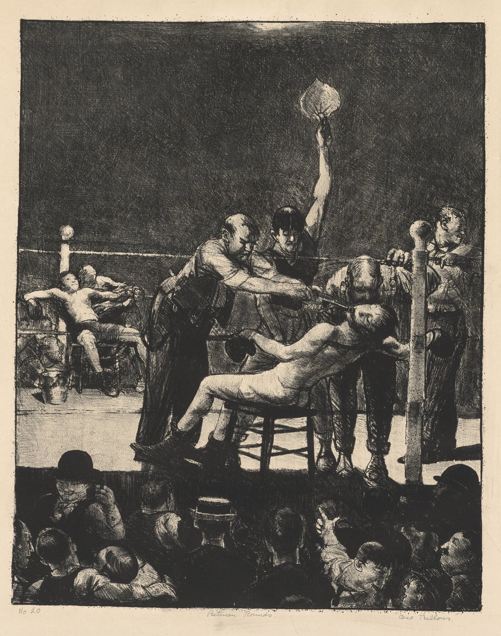 Between Rounds, Small, Second Stone by George Bellows