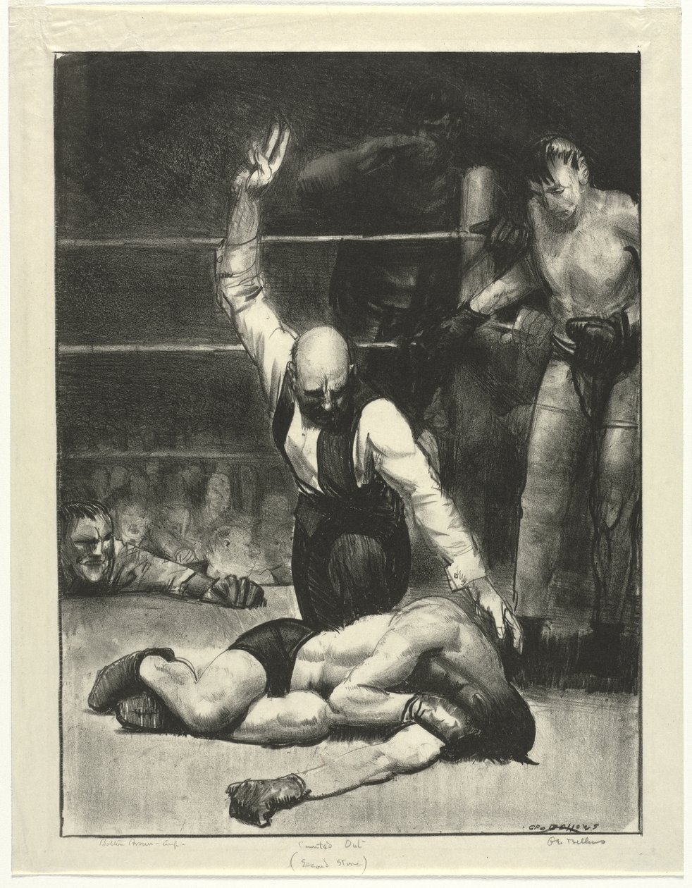 Counted Out, Second Stone by George Bellows