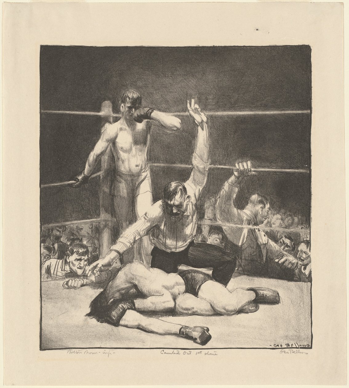Counted Out, First Stone by George Bellows