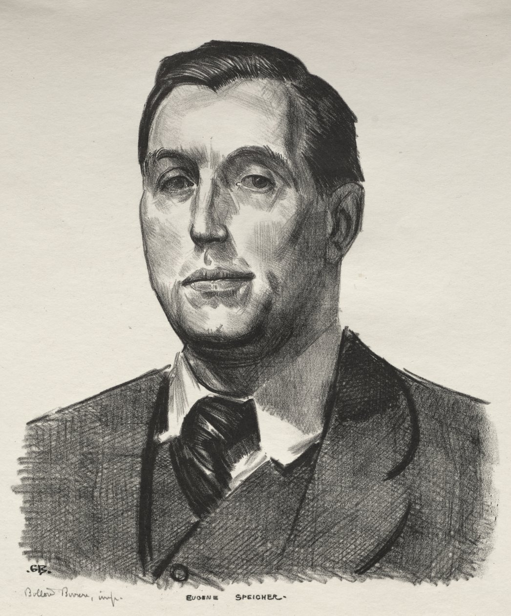 Portrait of Eugene Speicher, Second Stone by George Bellows