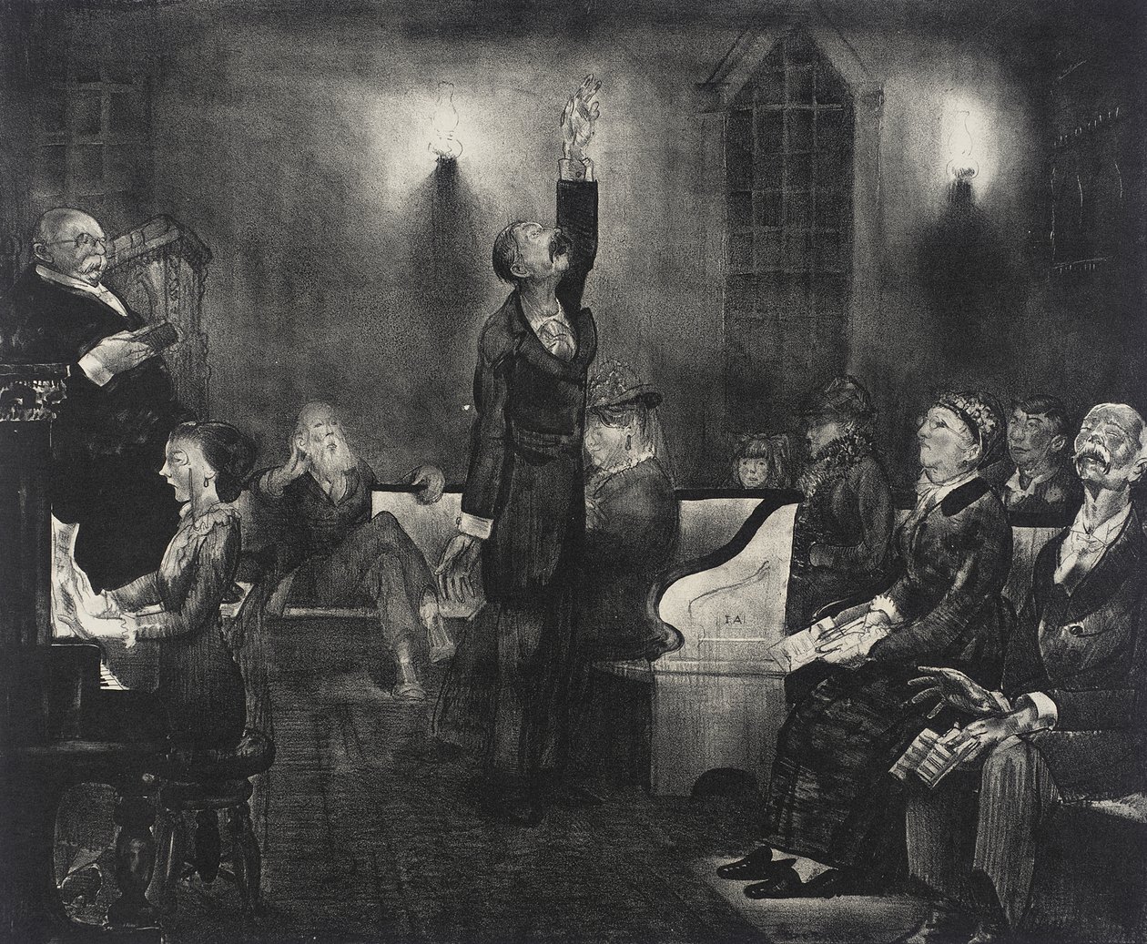 Prayer Meeting No. 2 by George Bellows