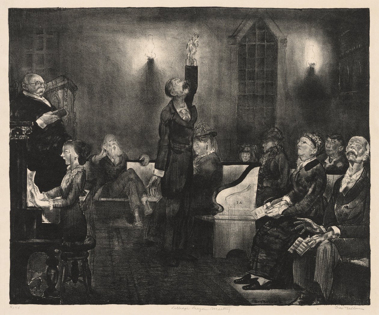 Prayer Meeting, Second Stone by George Bellows