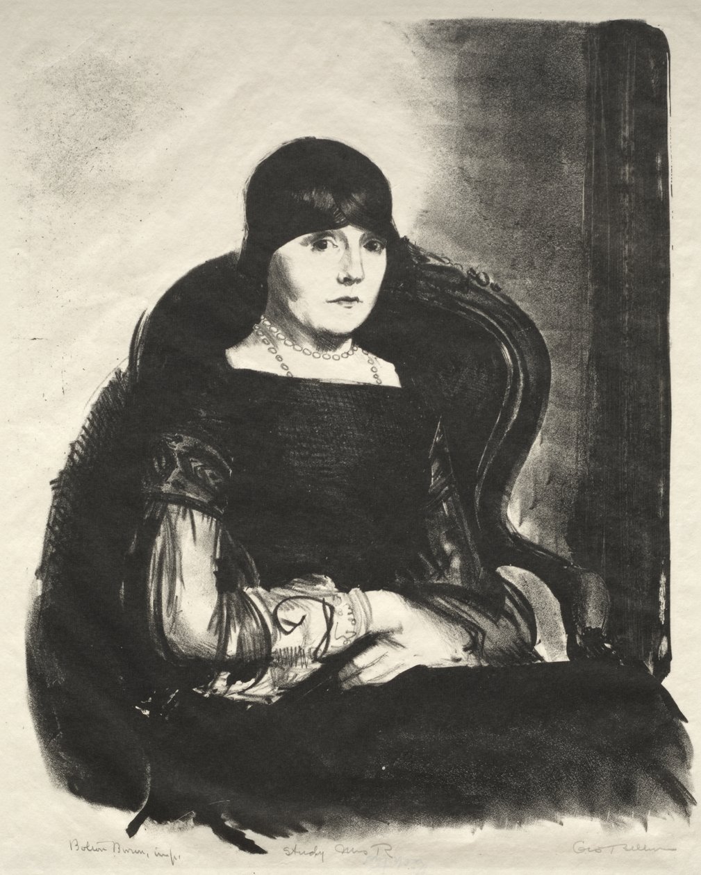 Study, Mrs. R. by George Bellows