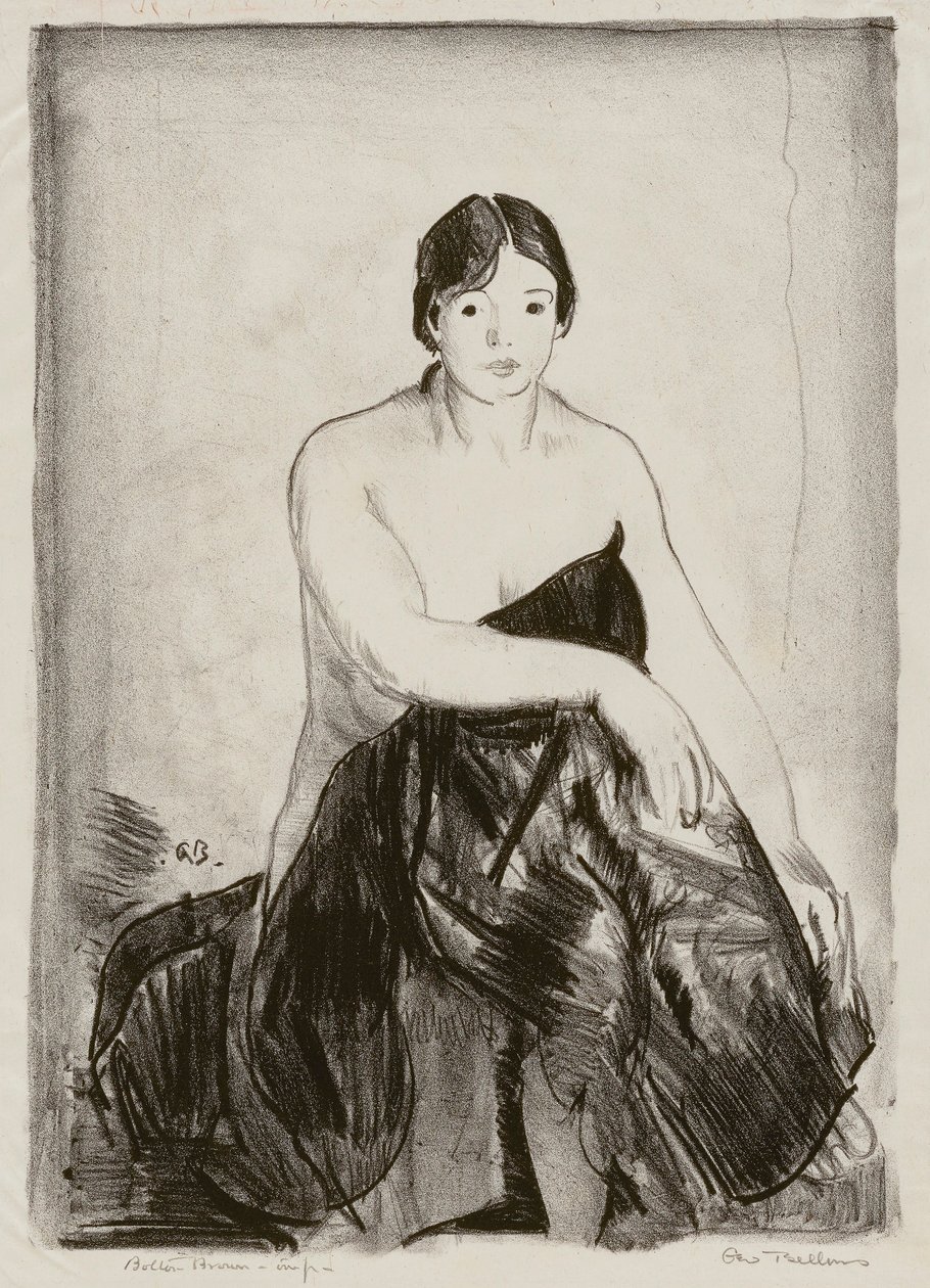 The Model, Second Stone by George Bellows