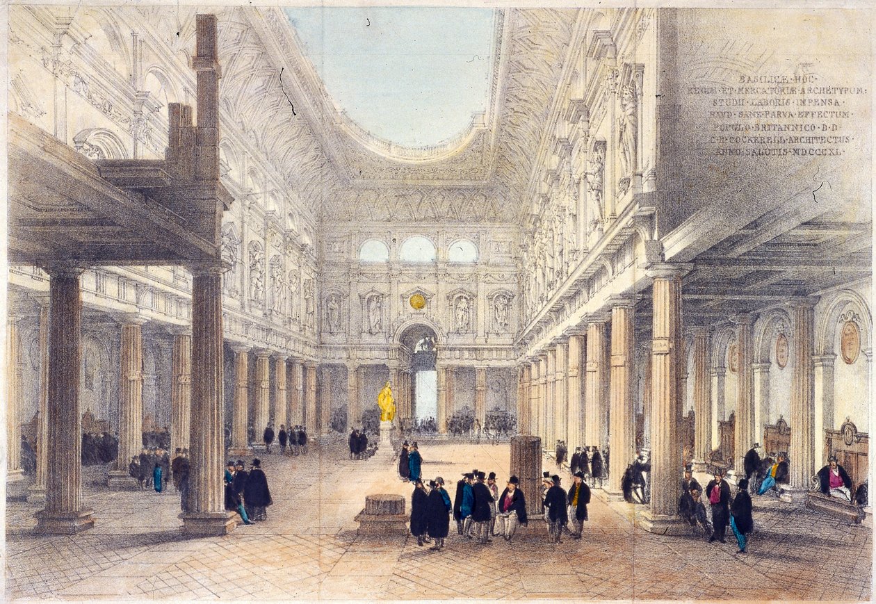 Royal Exchange Interior, London by George Belton Moore