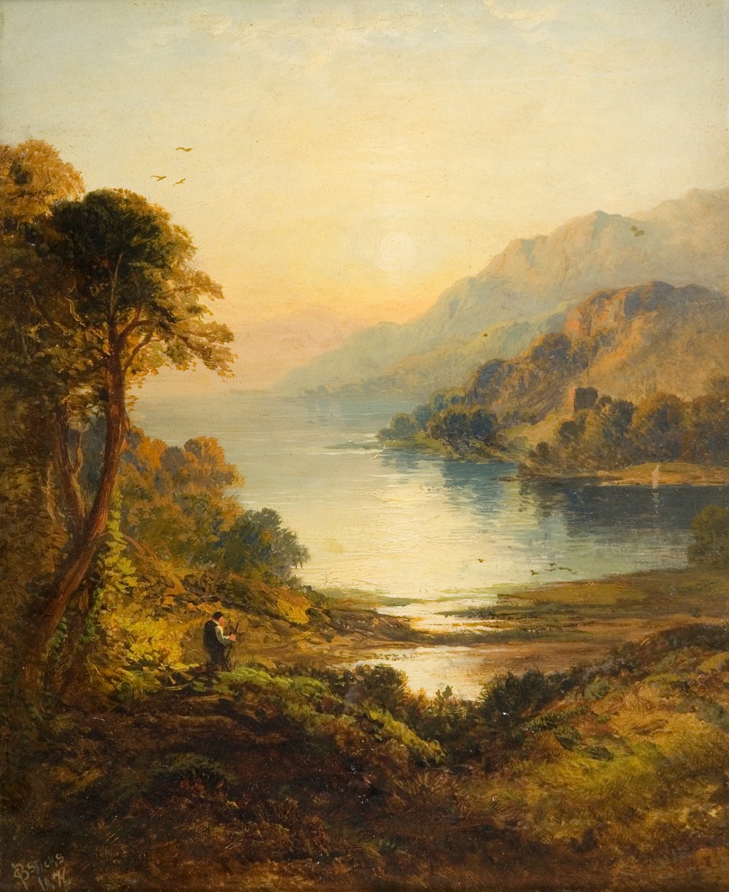 Kyles of Bute, Argyll, 1876 by George Blackie Sticks