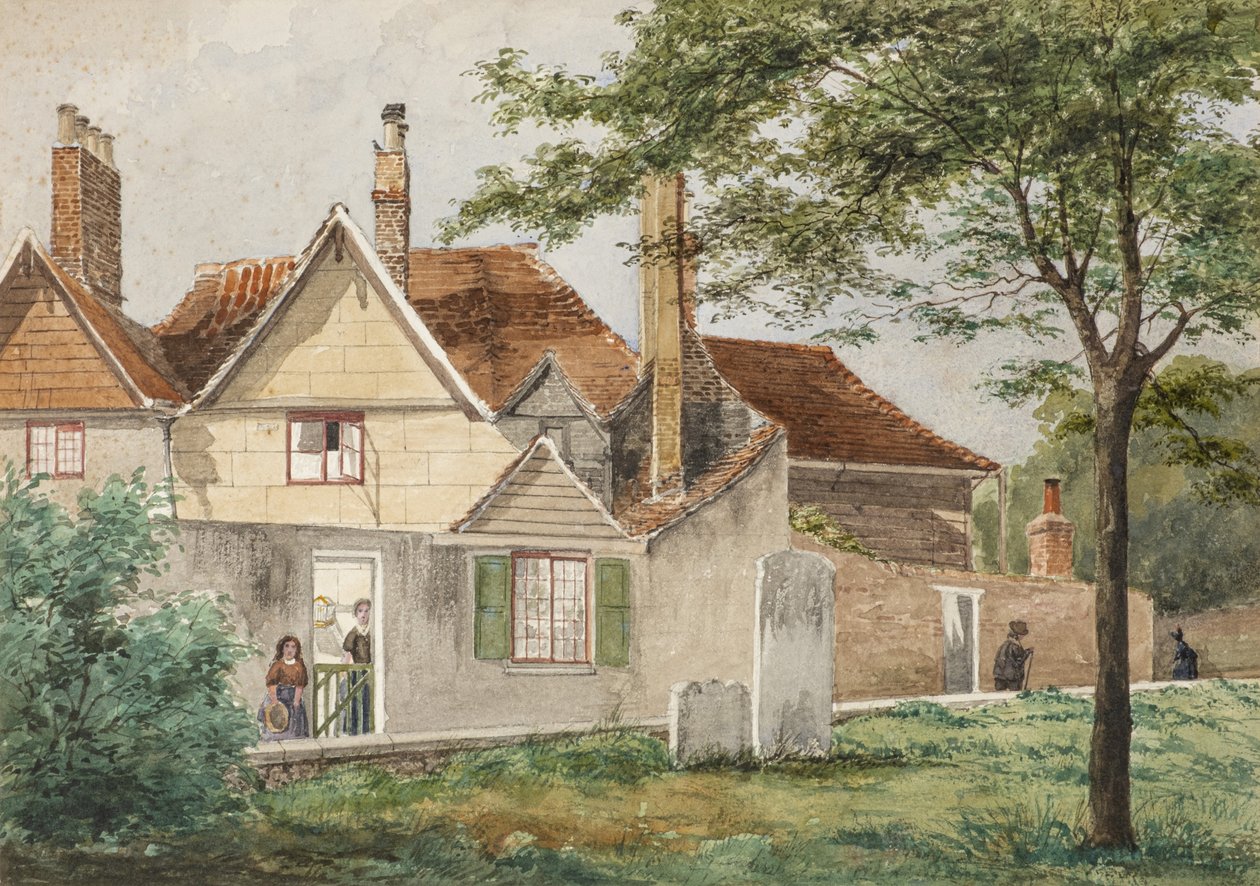 Cottages in Trevanion Street, Dover by George Buchanan Wollaston