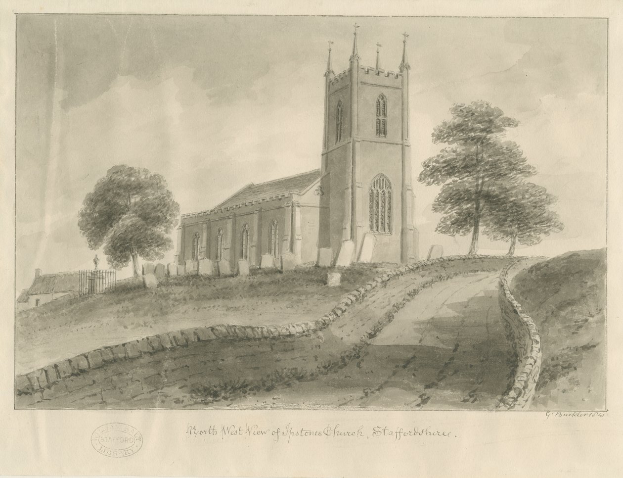 Ipstones Church by George Buckler