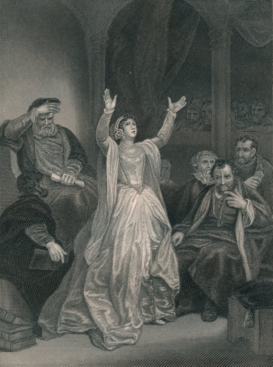 Condemnation of Anne Boleyn, mid 19th century by George C. Finden