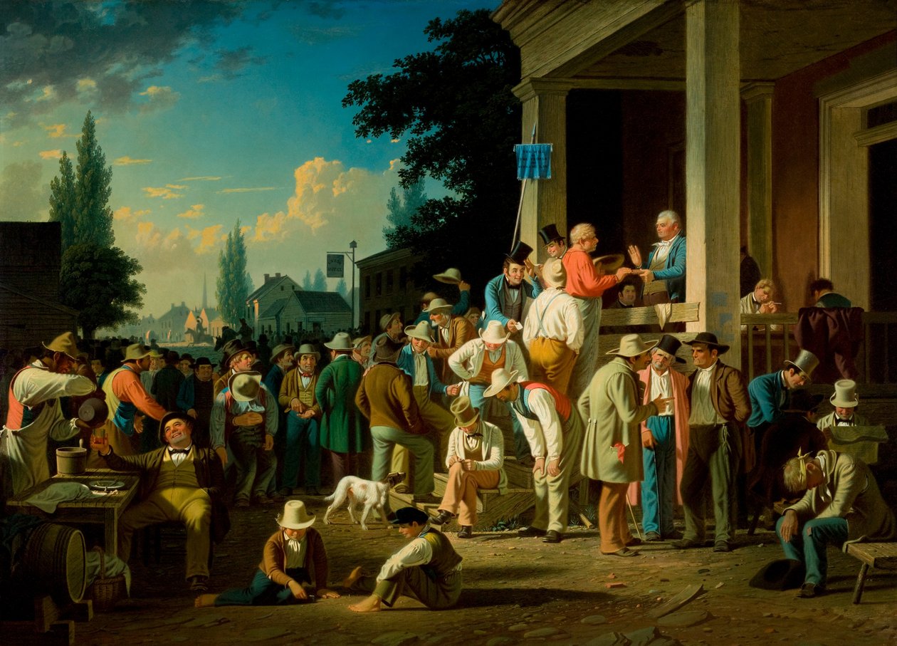 The County Election by George Caleb Bingham