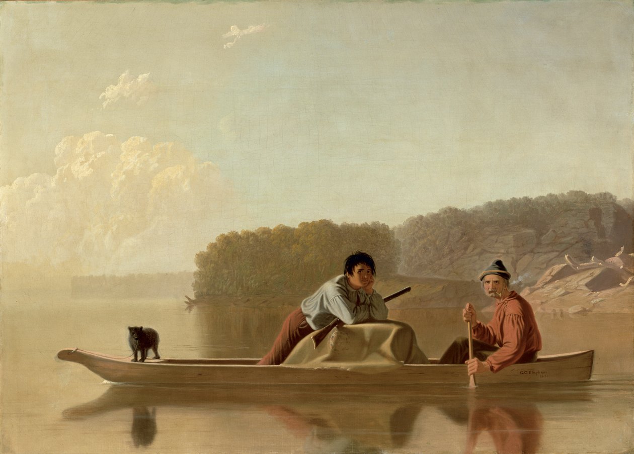 The Trappers Return by George Caleb Bingham