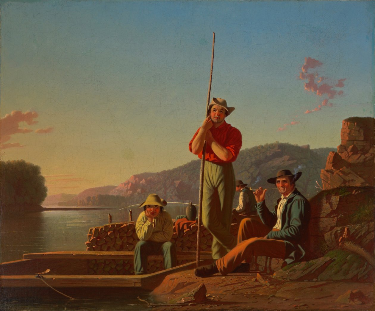 The Wood-Boat by George Caleb Bingham