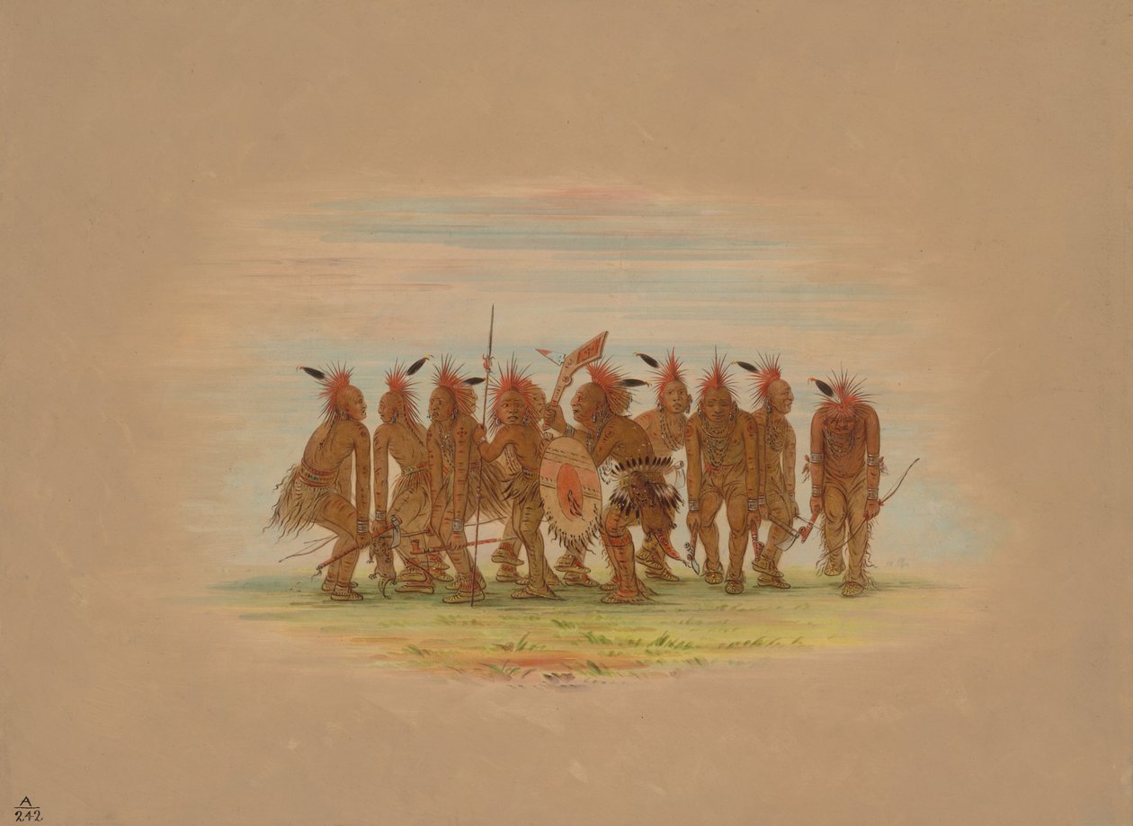 Amusing Dance - Saukie by George Catlin