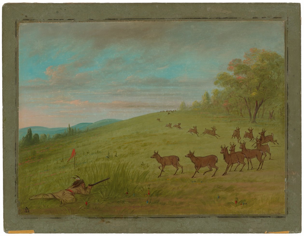 Antelope Shooting - Assinneboine by George Catlin