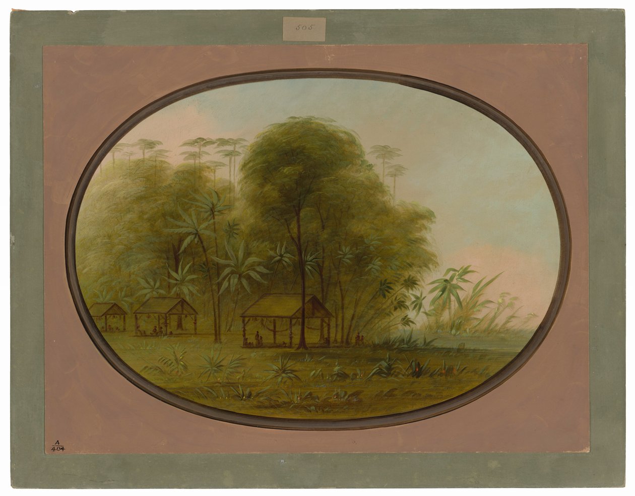 Arowak Village by George Catlin