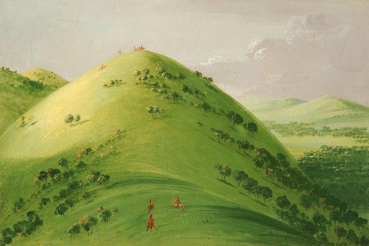 Beautiful Prairie Bluffs, Upper Mississippi by George Catlin