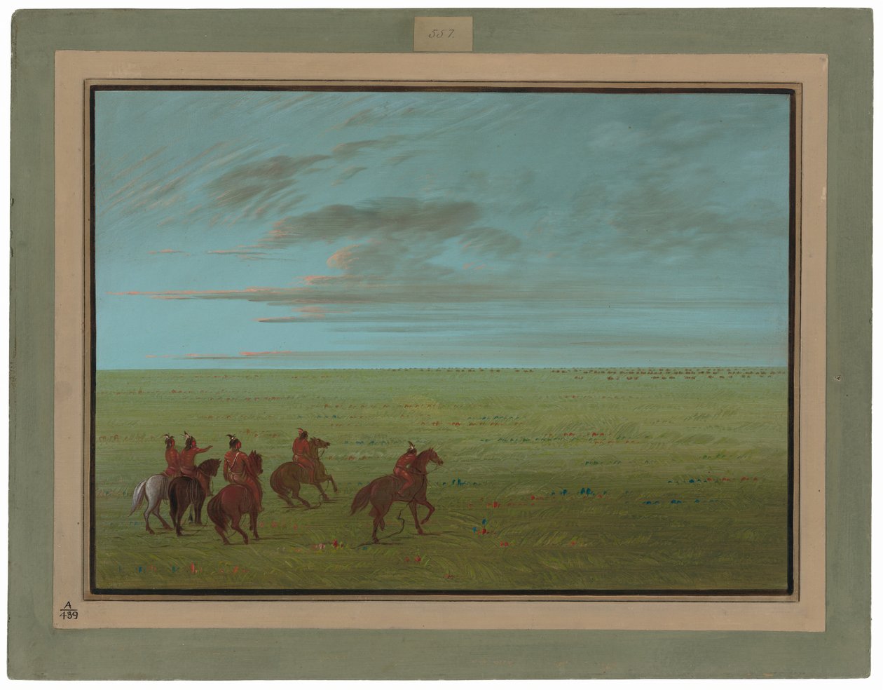 Connibos Starting for Wild Horses by George Catlin