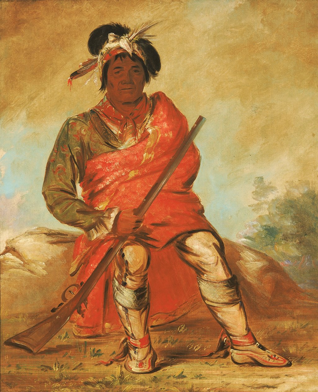 Eteh-éé-fix-e-co, Deer Without a Heart, a Chief, 1838 by George Catlin