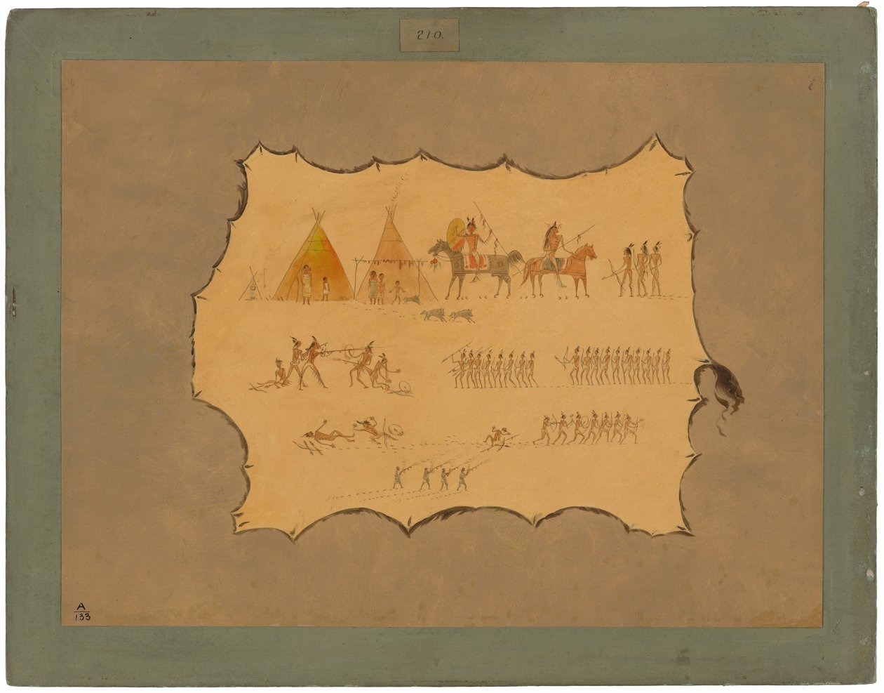 Facsimile of a Cheyenne Robe by George Catlin