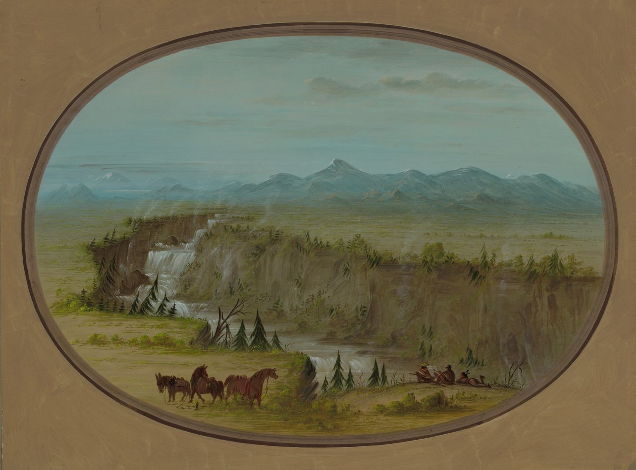 Falls of the Snake River by George Catlin