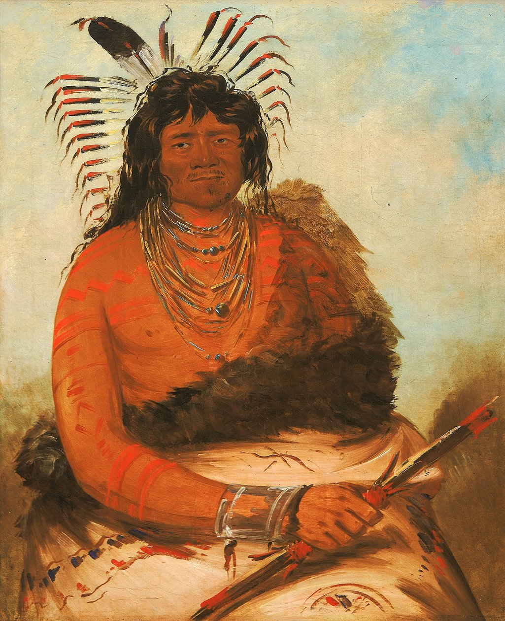 Háh-nee, The Beaver, a Warrior by George Catlin